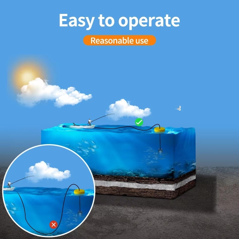 เครื่องหาปลาแบบพกพาพร้อมหน้าจอ - Fishing Boat Depth Finder บทวิจารณ์และราคา