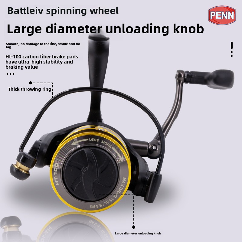 รอกสปินนิ่ง PENN Battle IV3000 - Penn Reel Battle บทวิจารณ์และราคา