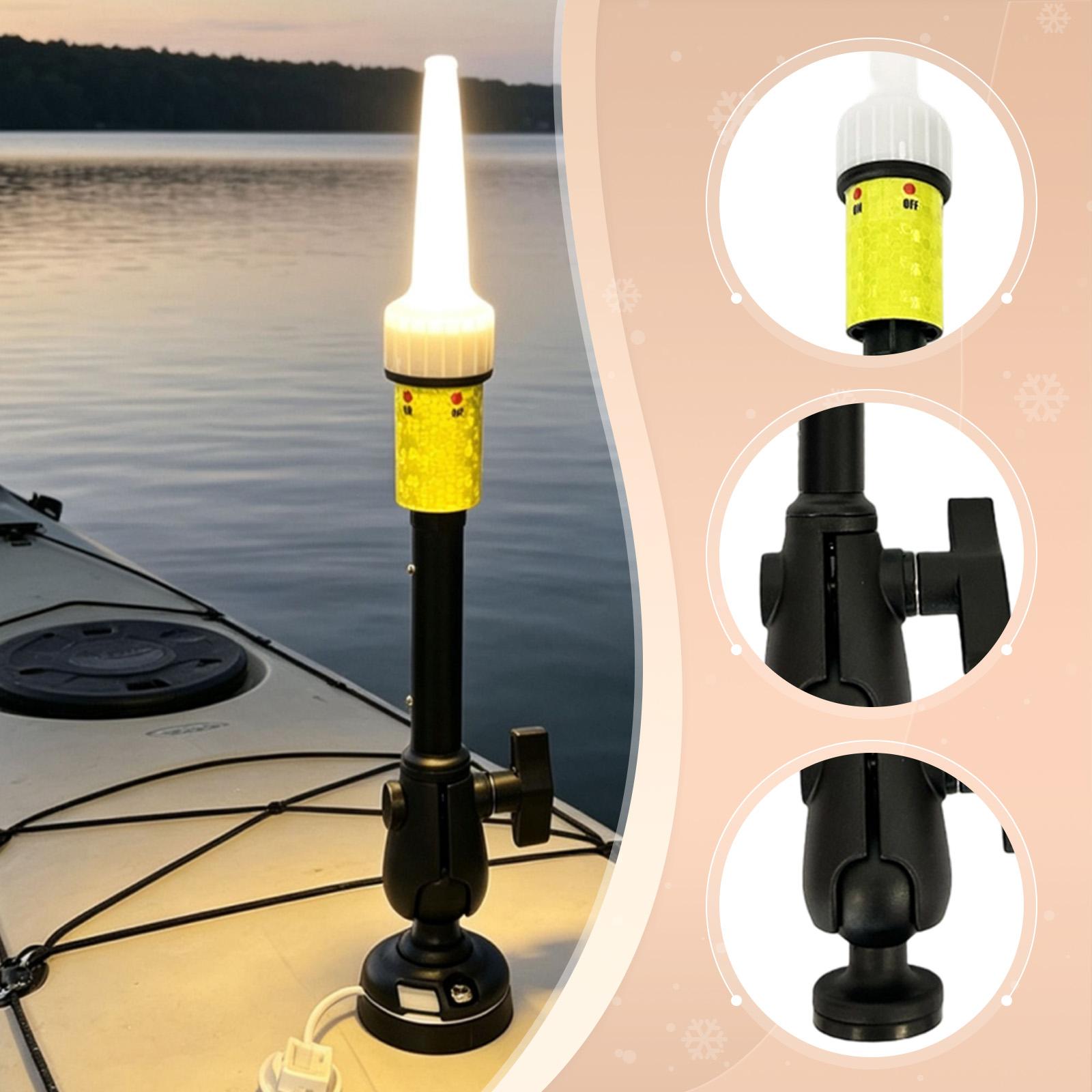 ไฟเรือคายัคแบบพกพา อุปกรณ์เสริ - Fishing Boat Navigation Light บทวิจารณ์และราคา
